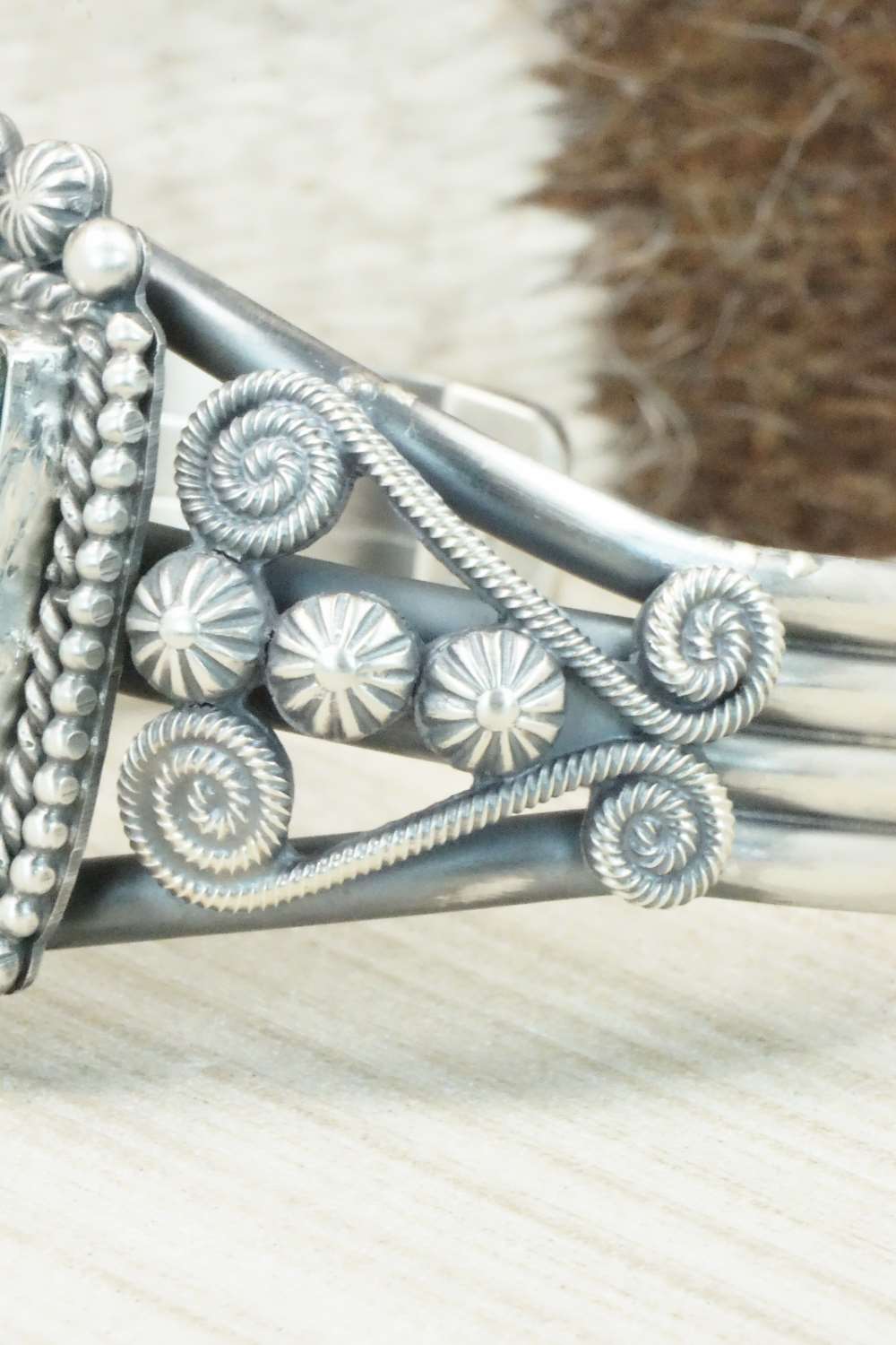 Turquoise & Sterling Silver Bracelet - Michael Calladitto