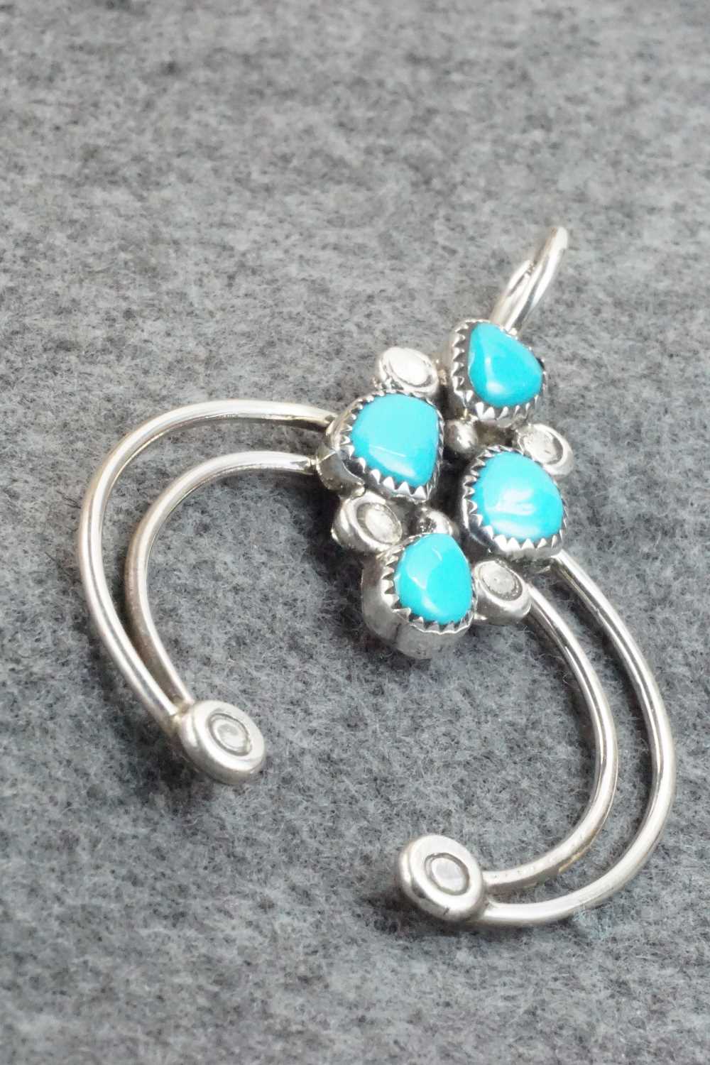 Turquoise & Sterling Silver Pendant - Priscilla Reeder