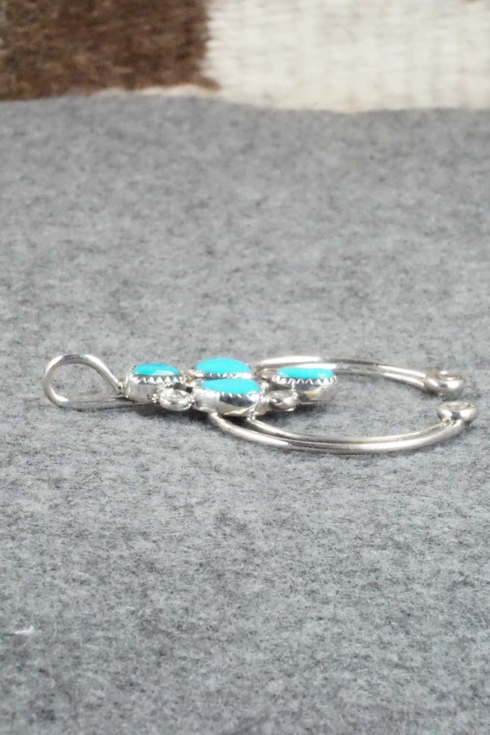 Turquoise & Sterling Silver Pendant - Priscilla Reeder