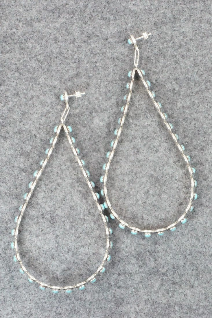 Turquoise & Sterling Silver Earrings - Dixie Booqua