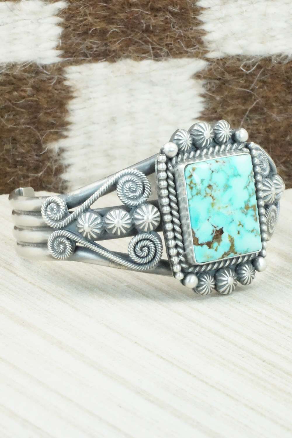 Turquoise & Sterling Silver Bracelet - Michael Calladitto