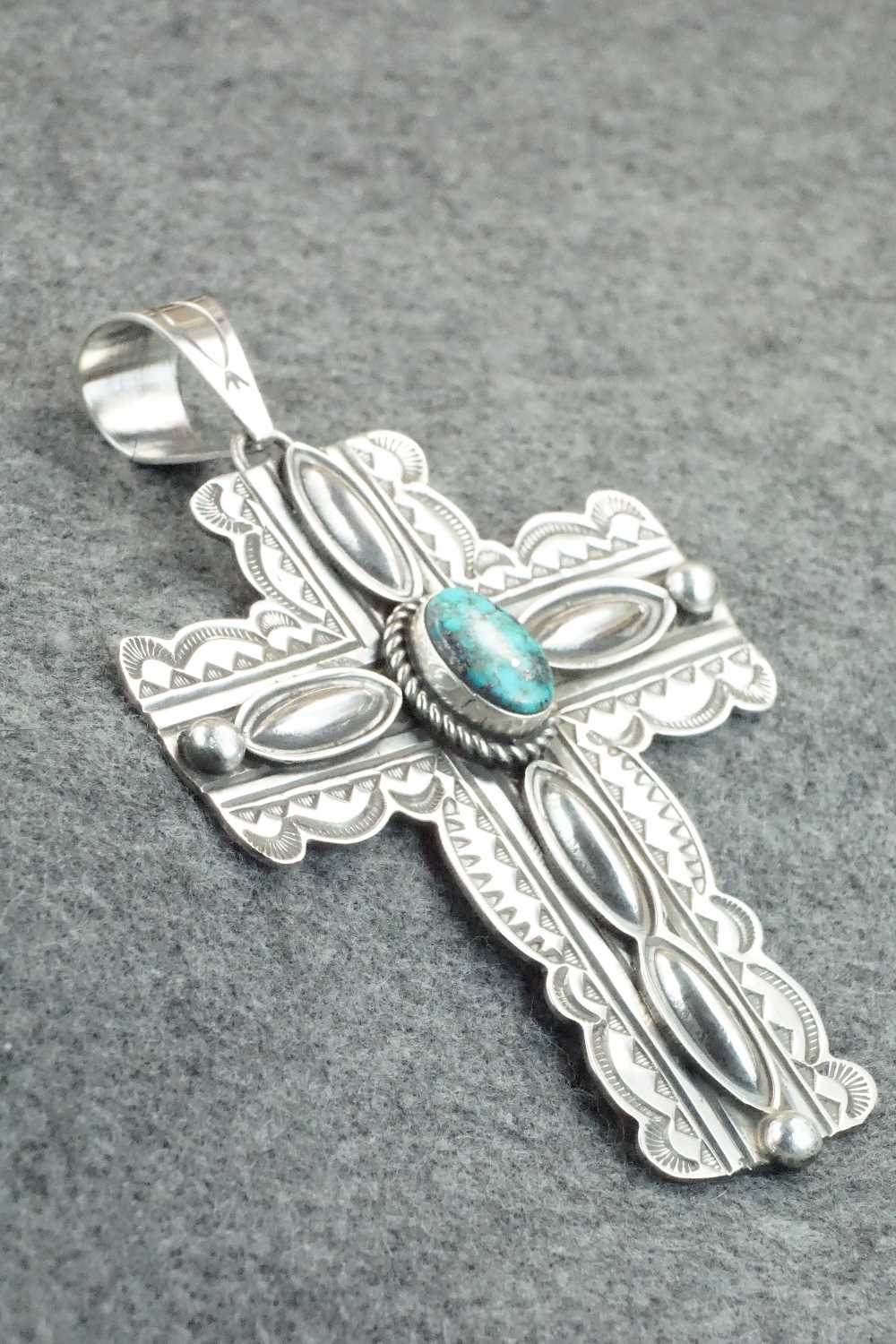 Turquoise & Sterling Silver Pendant - Alex Sanchez