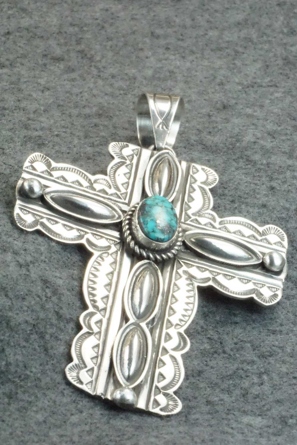 Turquoise & Sterling Silver Pendant - Alex Sanchez