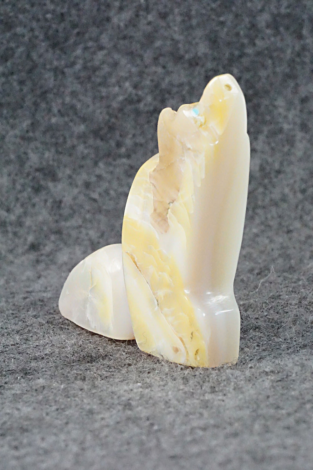 Wolf Zuni Fetish Carving - Danny Lonjose