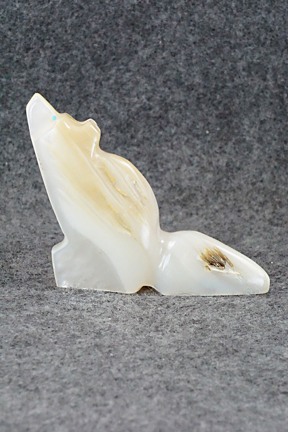 Wolf Zuni Fetish Carving - Danny Lonjose