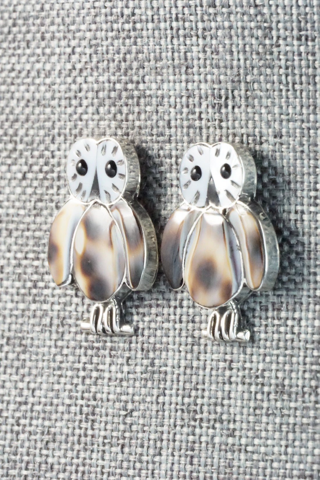 Mother of Pearl & Sterling Silver Earrings - Reginda Kallestewa