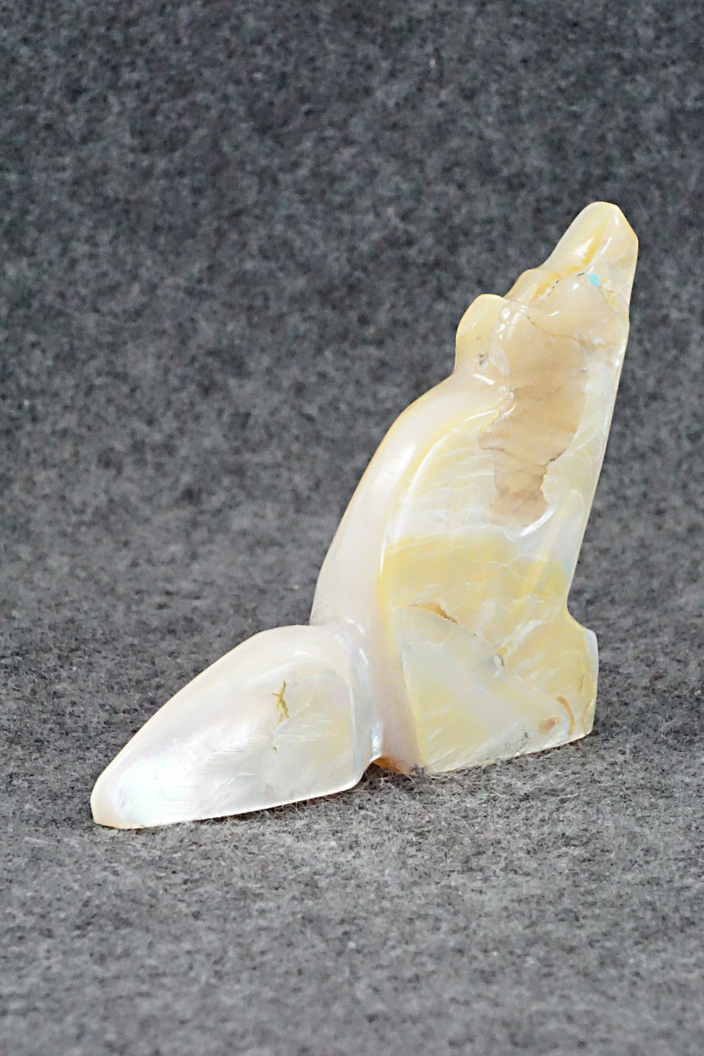 Wolf Zuni Fetish Carving - Danny Lonjose