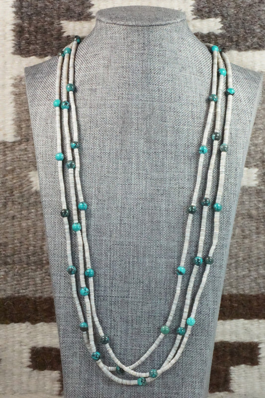 Turquoise & Shell Necklace - Ramona Bird