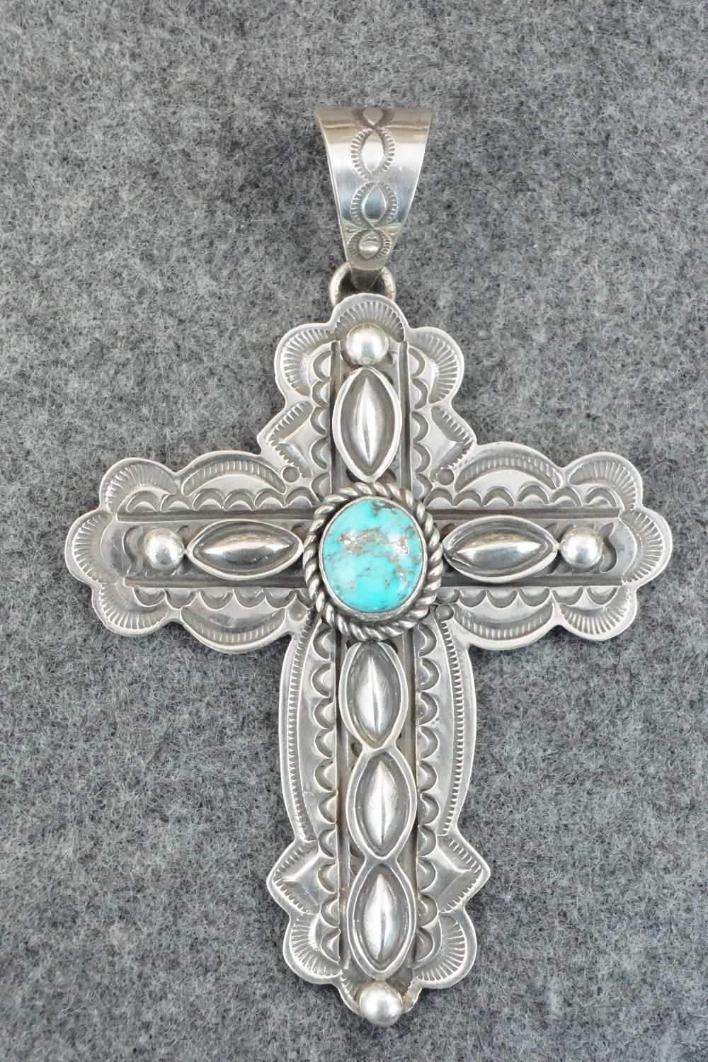 Turquoise & Sterling Silver Pendant - Alex Sanchez