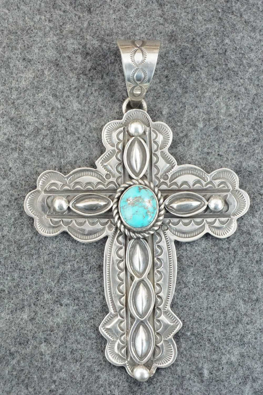 Turquoise & Sterling Silver Pendant - Alex Sanchez