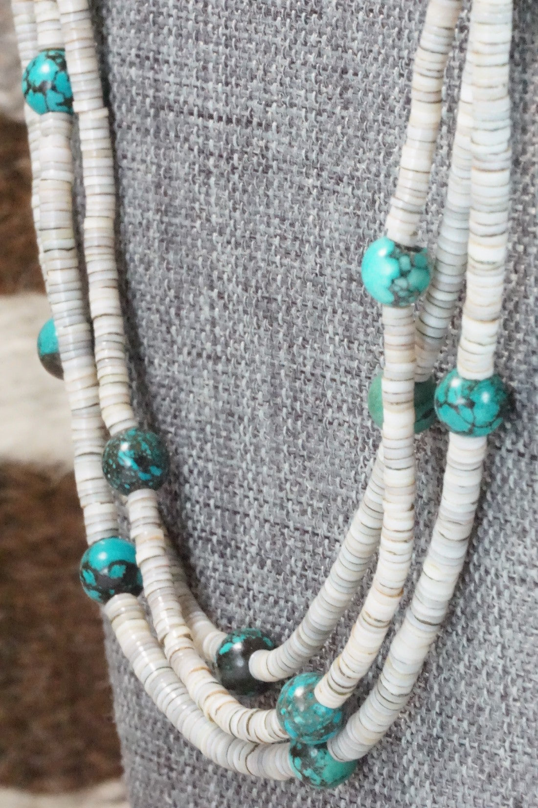 Turquoise & Shell Necklace - Ramona Bird