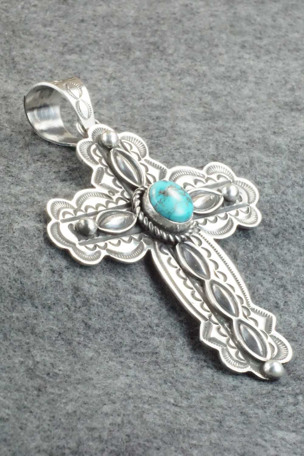 Turquoise & Sterling Silver Pendant - Alex Sanchez