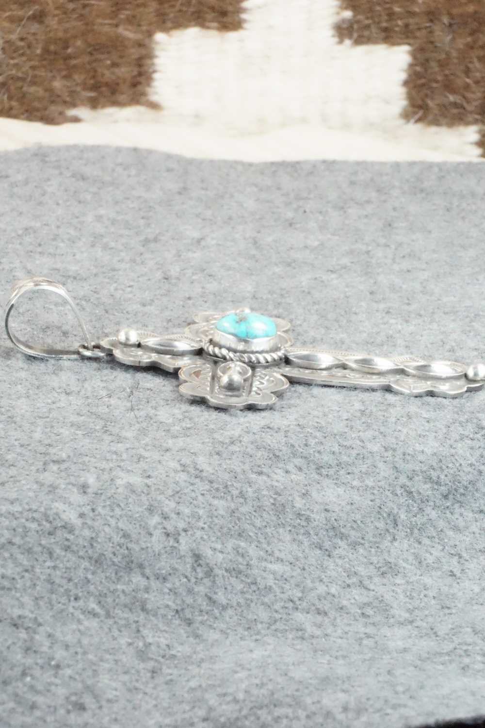 Turquoise & Sterling Silver Pendant - Alex Sanchez