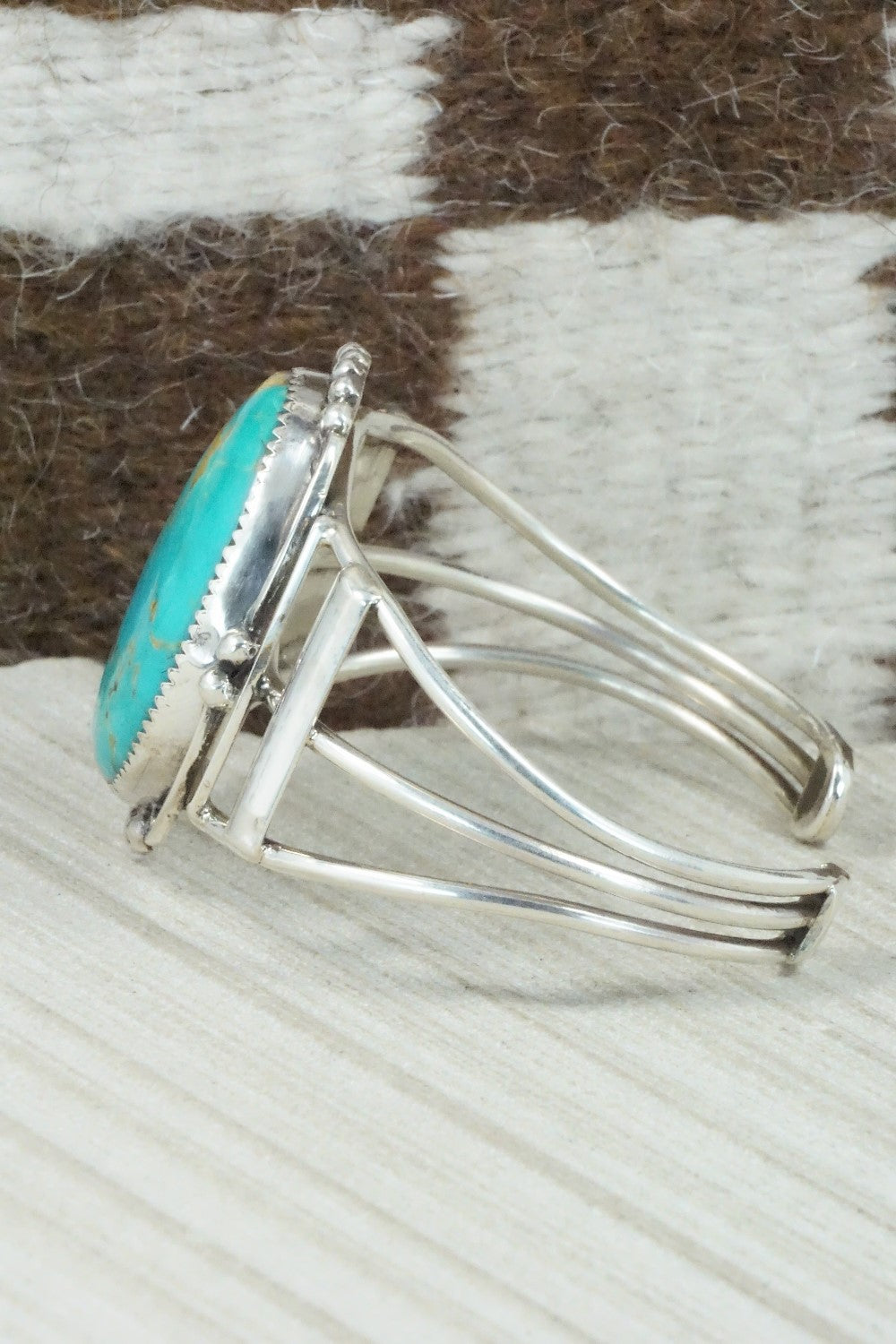 Turquoise & Sterling Silver Bracelet - Priscilla Reeder