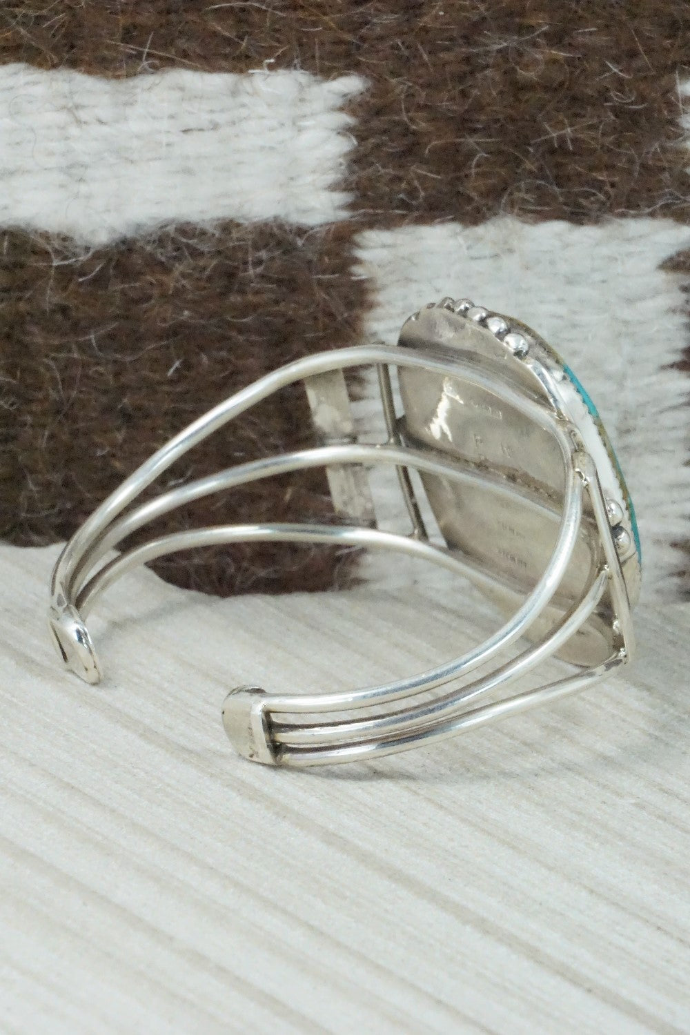 Turquoise & Sterling Silver Bracelet - Priscilla Reeder