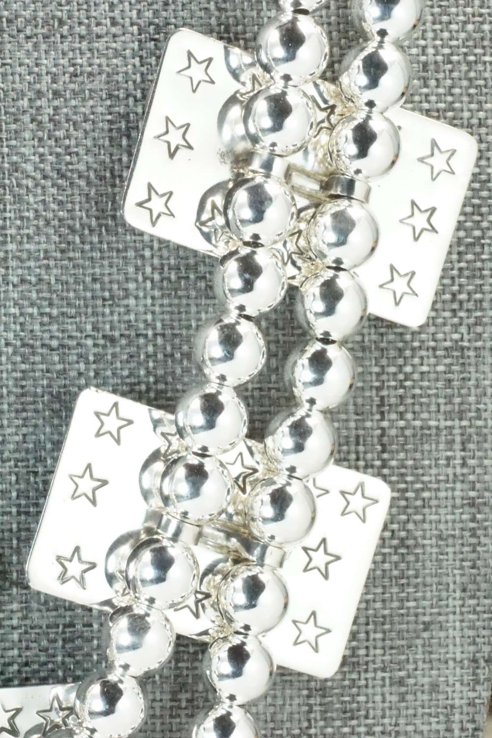 Coral & Sterling Silver Squash Blossom Necklace and Earrings - Alex Sanchez