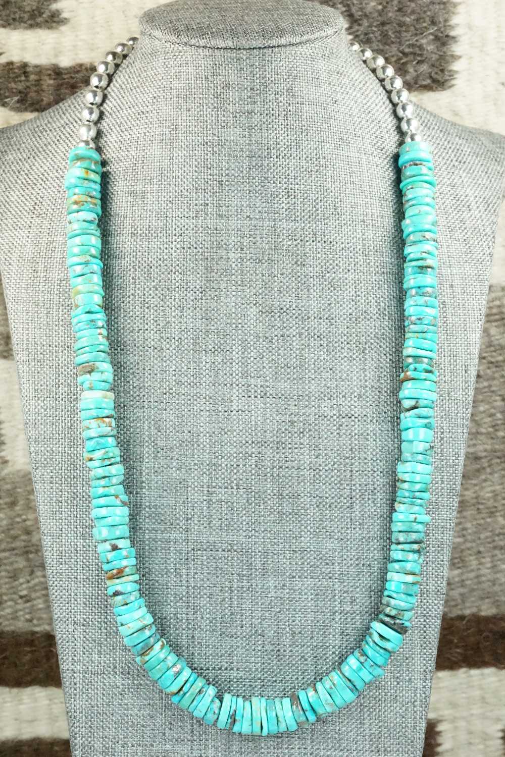 Turquoise & Sterling Silver Necklace - Doreen Jake