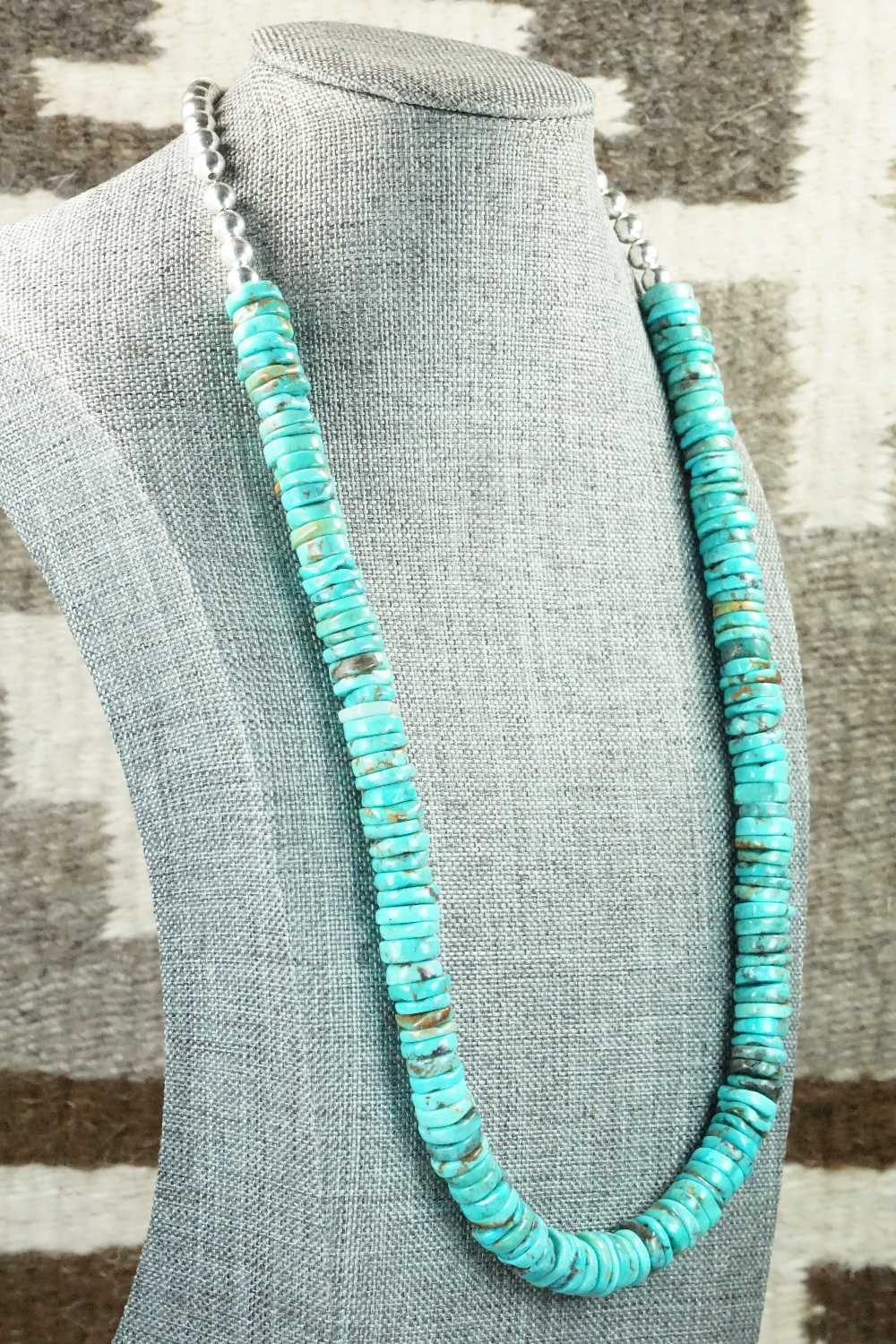 Turquoise & Sterling Silver Necklace - Doreen Jake