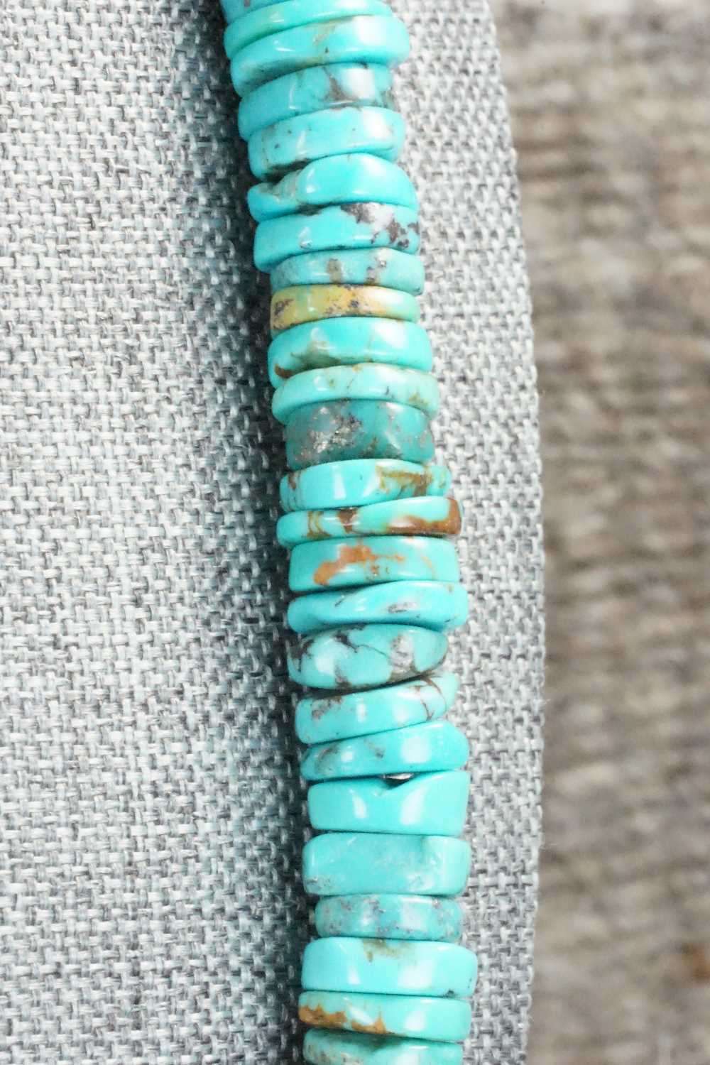 Turquoise & Sterling Silver Necklace - Doreen Jake
