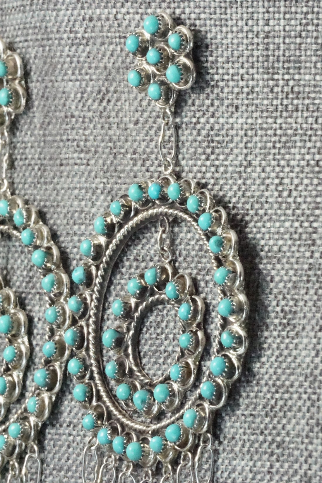 Turquoise & Sterling Silver Earrings - Waylon Johnson