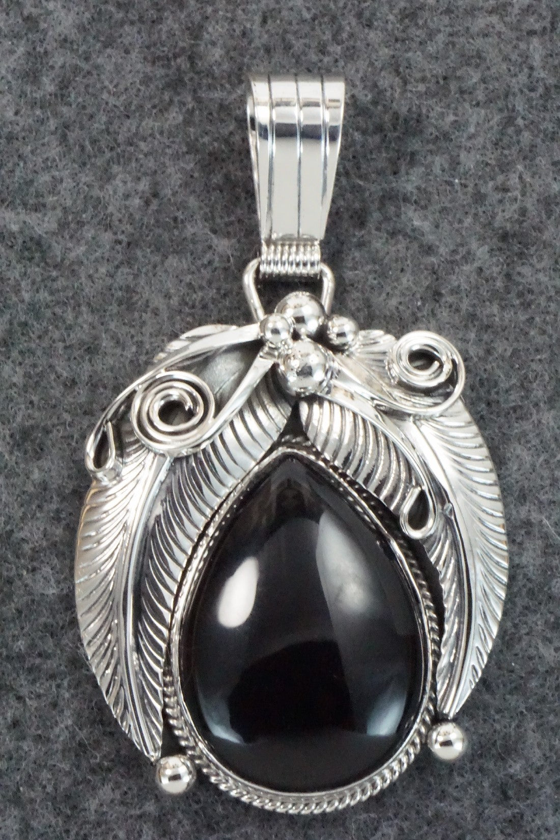 Onyx & Sterling Silver Pendant - Davey Morgan