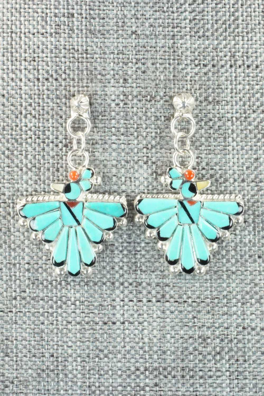 Turquoise & Sterling Silver Earrings - Michelle Peina