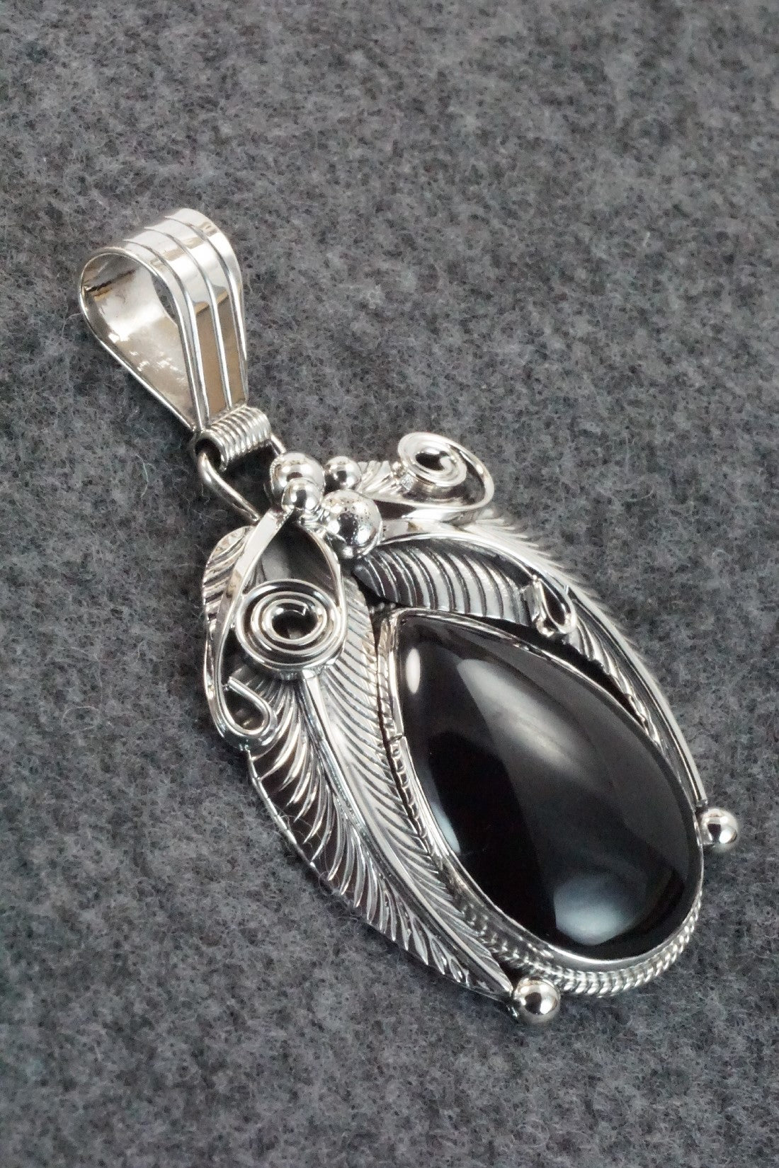Onyx & Sterling Silver Pendant - Davey Morgan