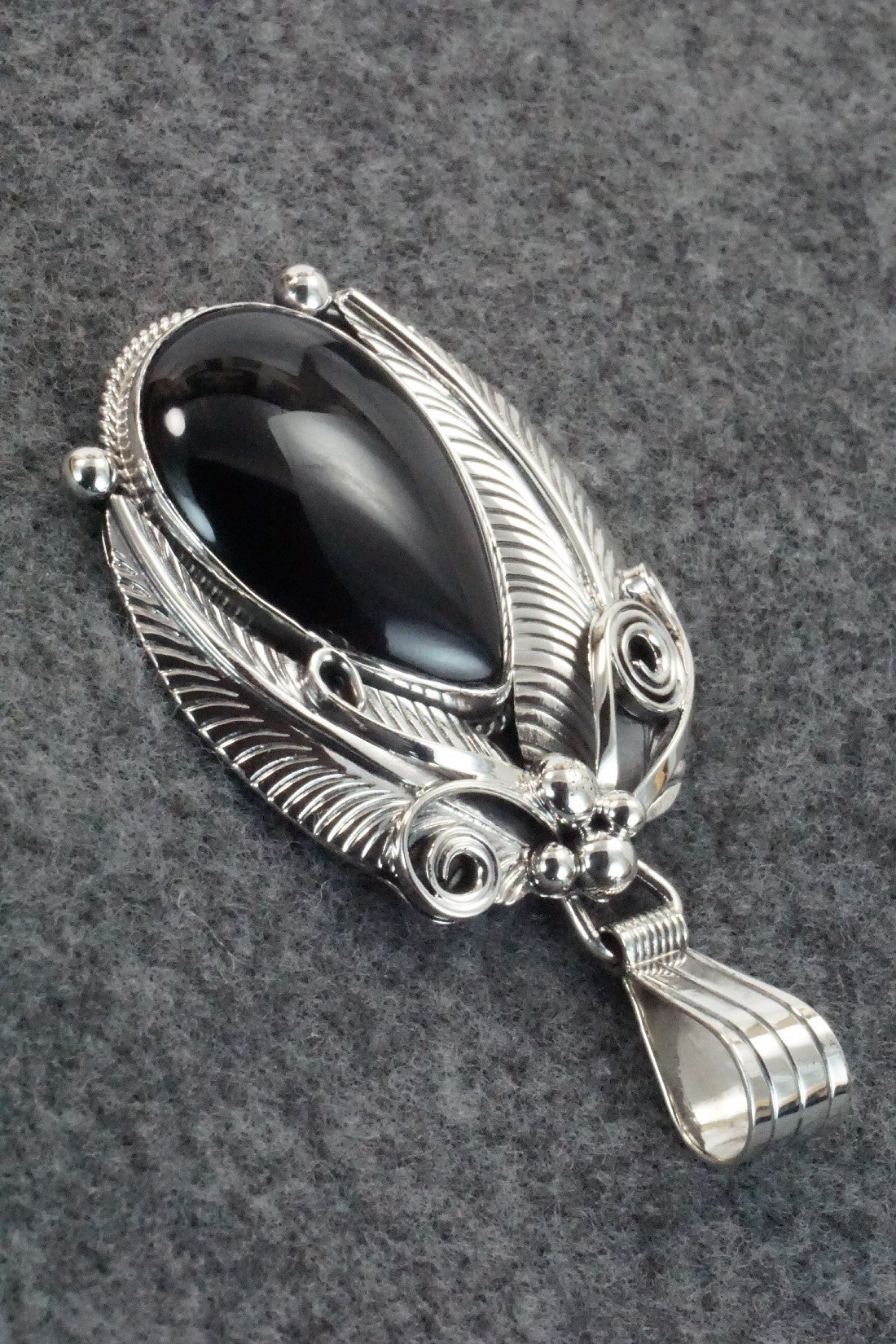 Onyx & Sterling Silver Pendant - Davey Morgan