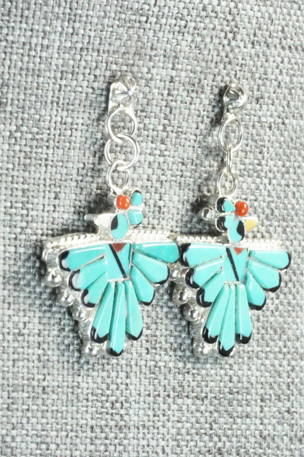 Turquoise & Sterling Silver Earrings - Michelle Peina