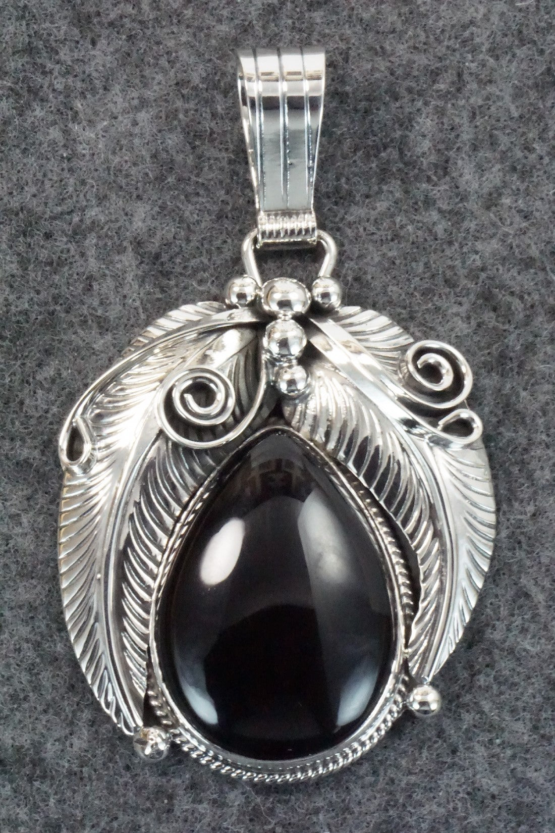 Onyx & Sterling Silver Pendant - Davey Morgan