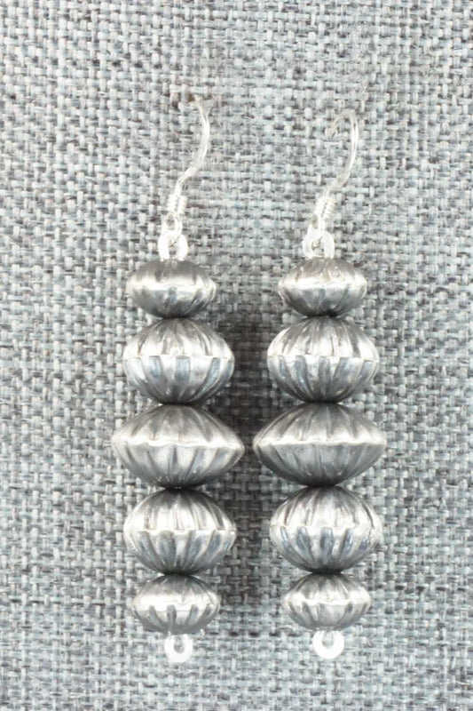 Sterling Silver Navajo Pearl Earrings - Preston Haley