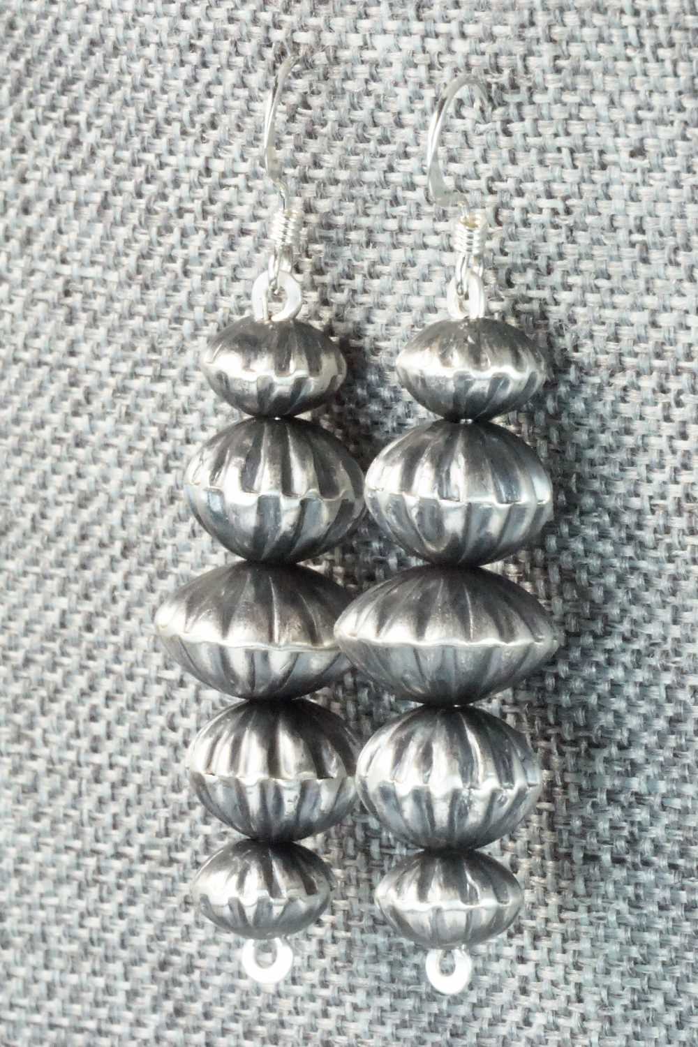 Sterling Silver Navajo Pearl Earrings - Preston Haley