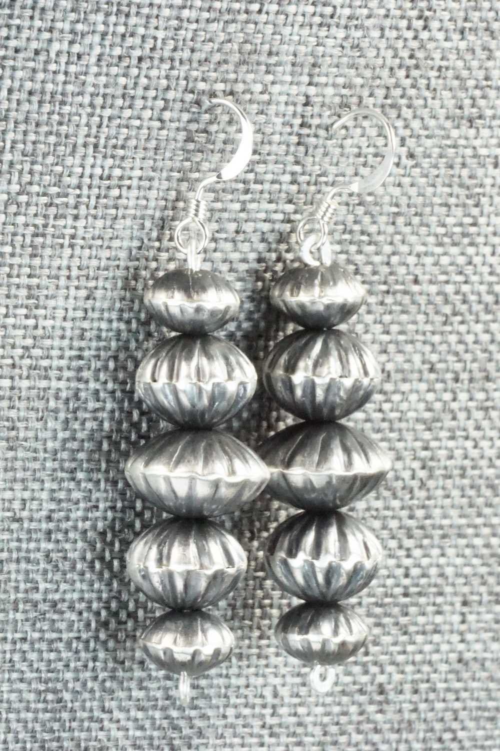 Sterling Silver Navajo Pearl Earrings - Preston Haley