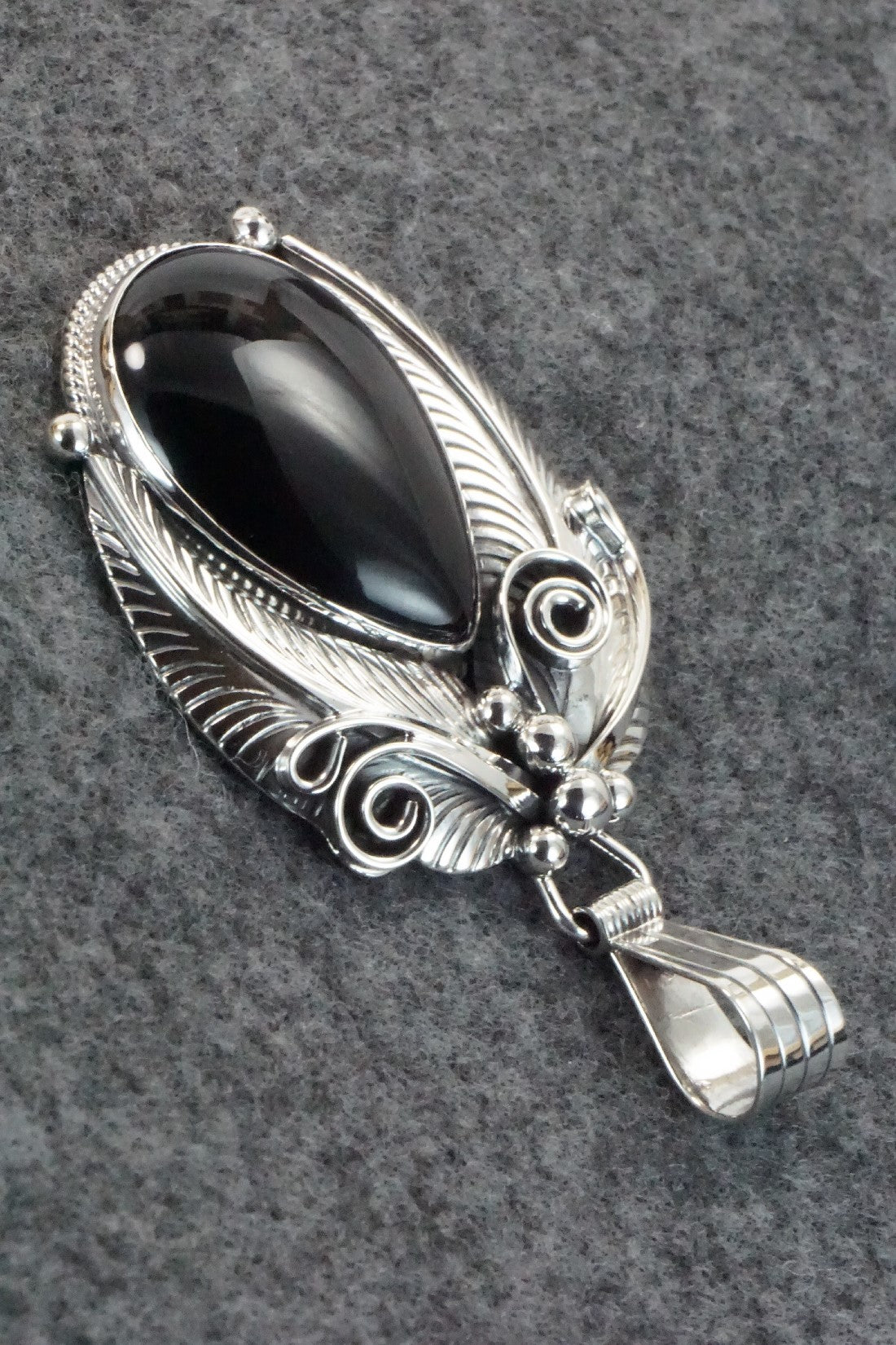 Onyx & Sterling Silver Pendant - Davey Morgan