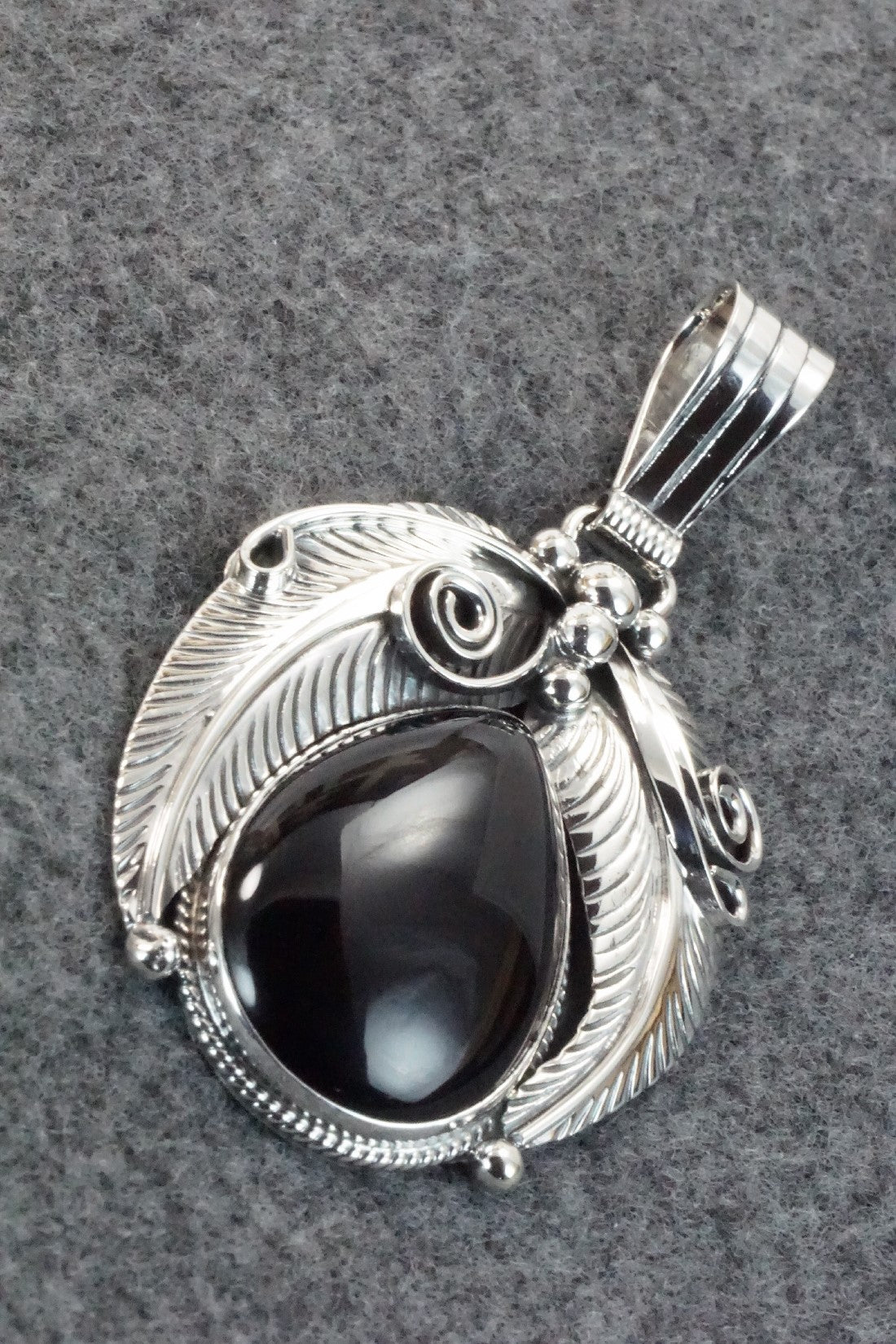 Onyx & Sterling Silver Pendant - Davey Morgan