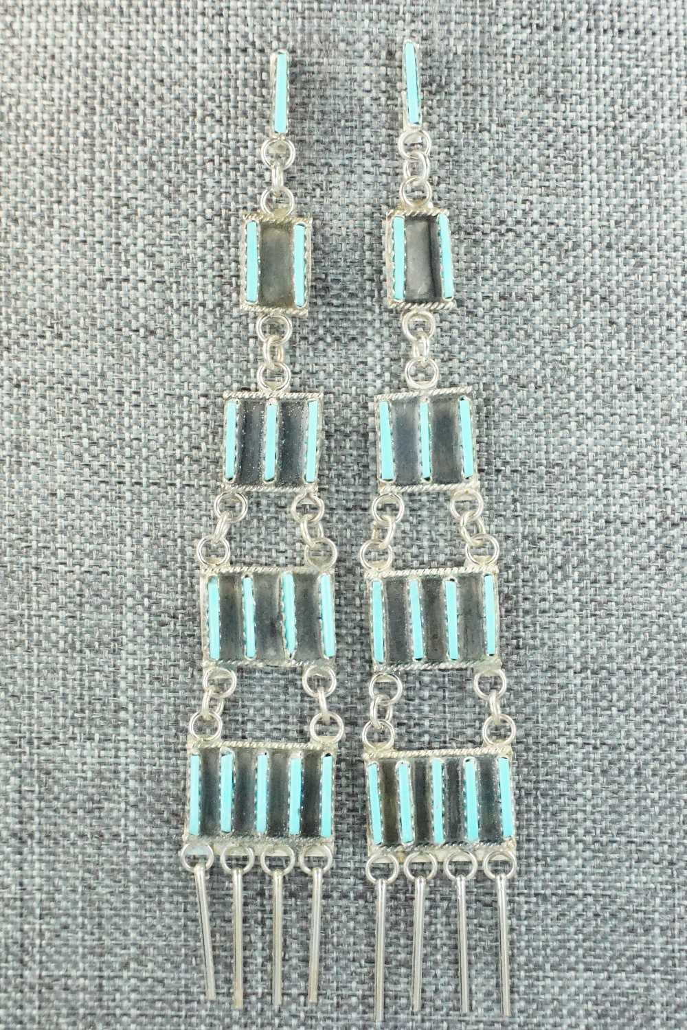 Turquoise & Sterling Silver Earrings - Ashley Laate