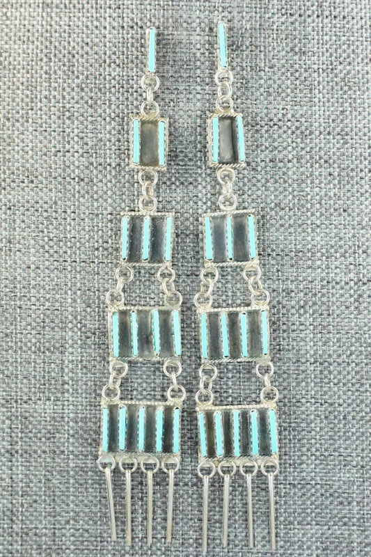 Turquoise & Sterling Silver Earrings - Ashley Laate