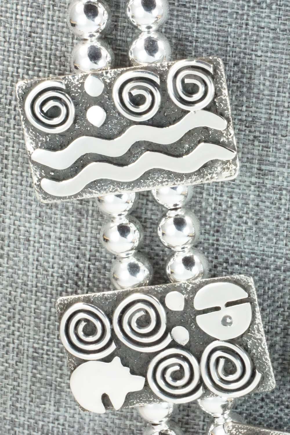 Sterling Silver Squash Blossom Necklace and Earrings - Alex Sanchez