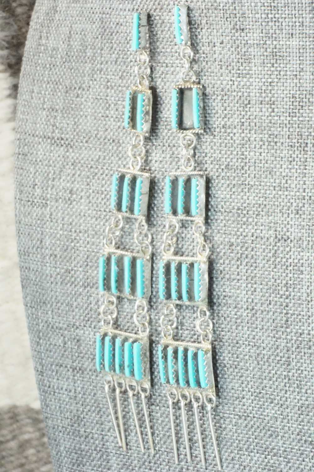 Turquoise & Sterling Silver Earrings - Ashley Laate