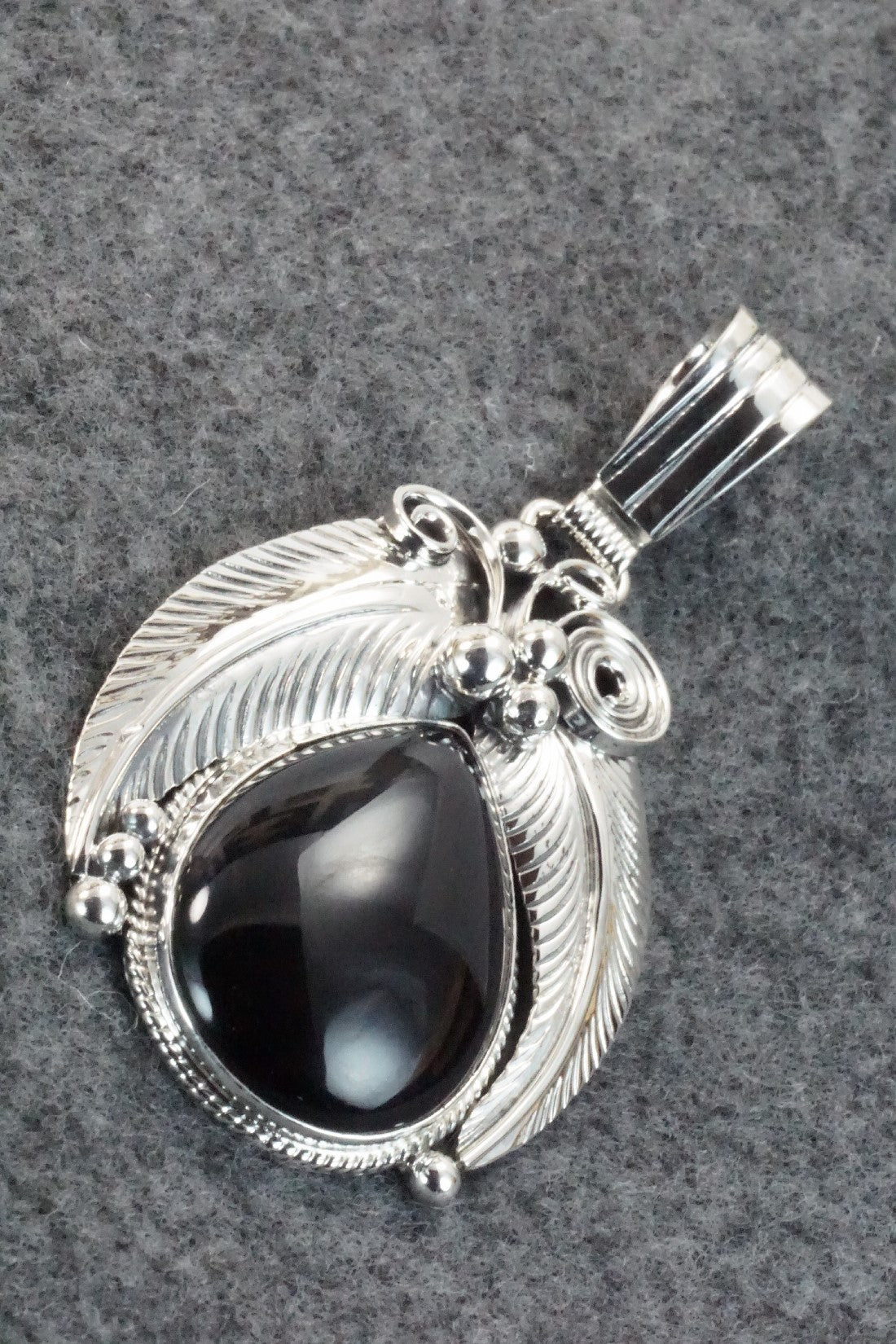 Onyx & Sterling Silver Pendant - Davey Morgan