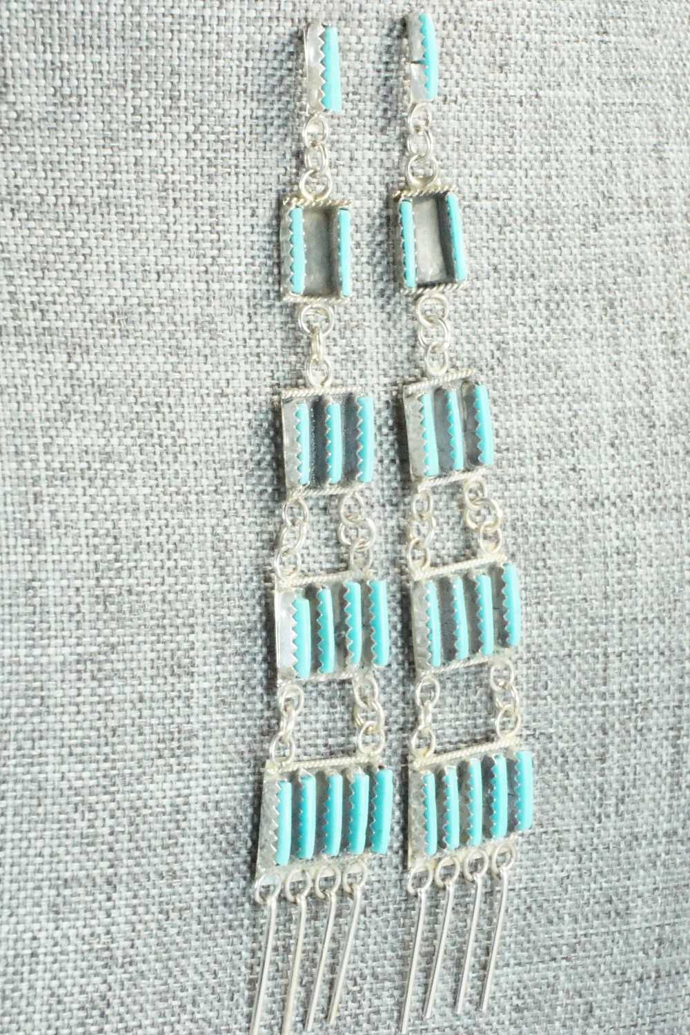 Turquoise & Sterling Silver Earrings - Ashley Laate
