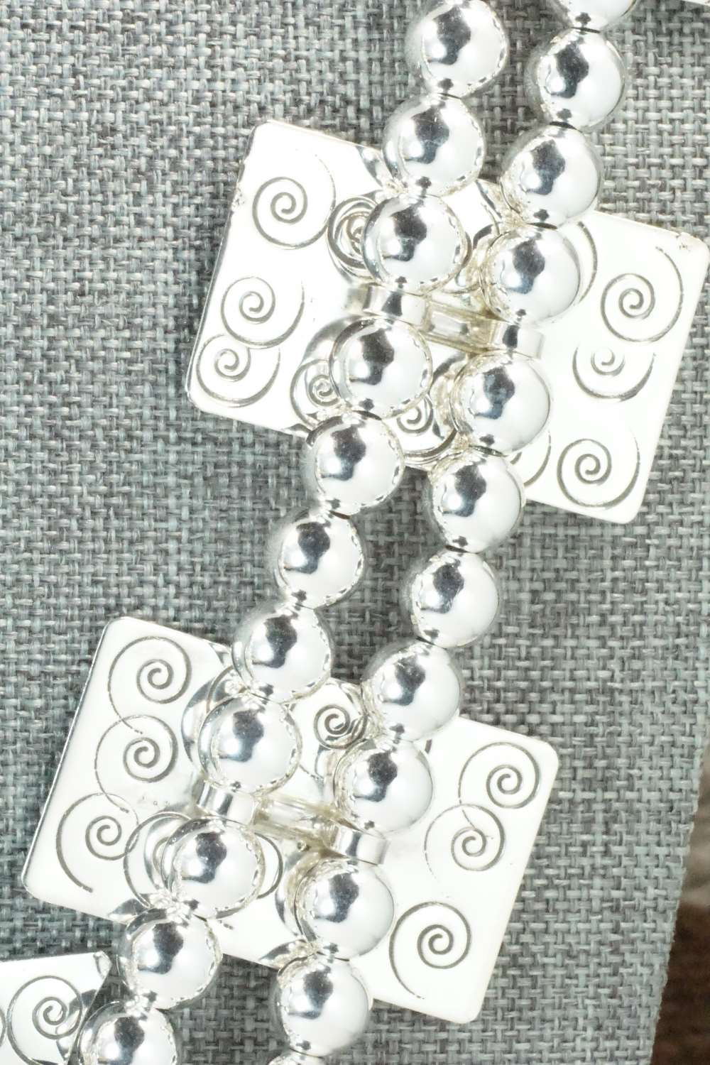 Sterling Silver Squash Blossom Necklace and Earrings - Alex Sanchez