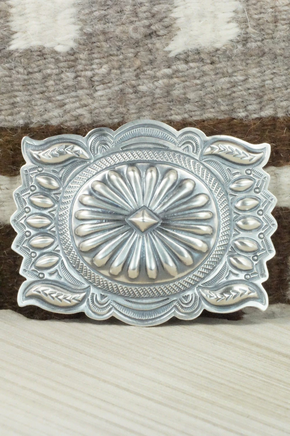 Sterling Silver Belt Buckle - Arnold Blackgoat