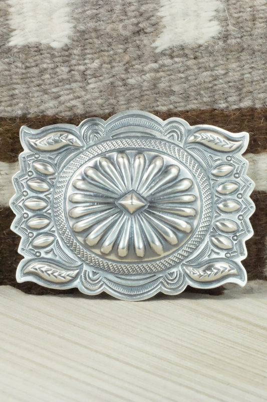 Sterling Silver Belt Buckle - Arnold Blackgoat
