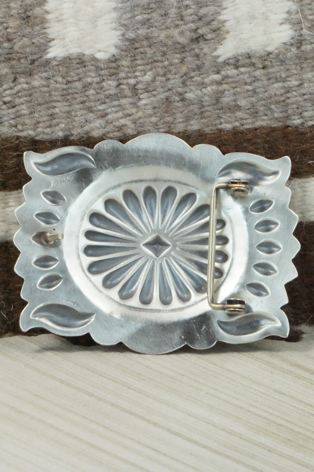Sterling Silver Belt Buckle - Arnold Blackgoat