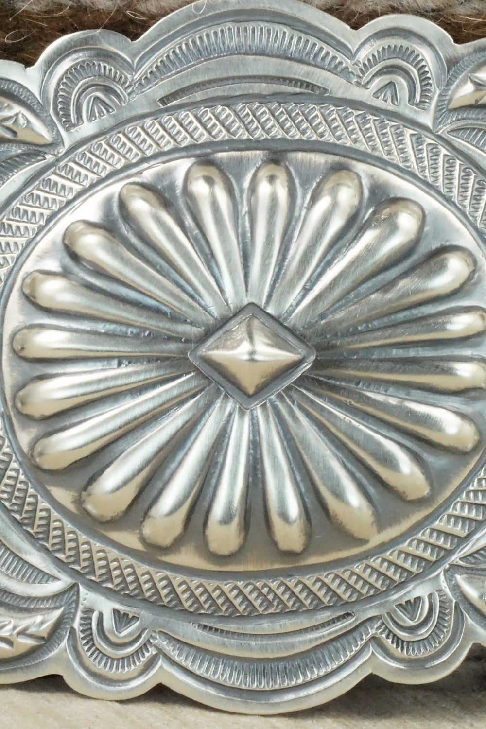 Sterling Silver Belt Buckle - Arnold Blackgoat
