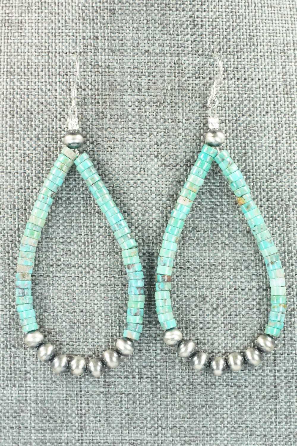 Turquoise & Sterling Silver Earrings - Doreen Jake