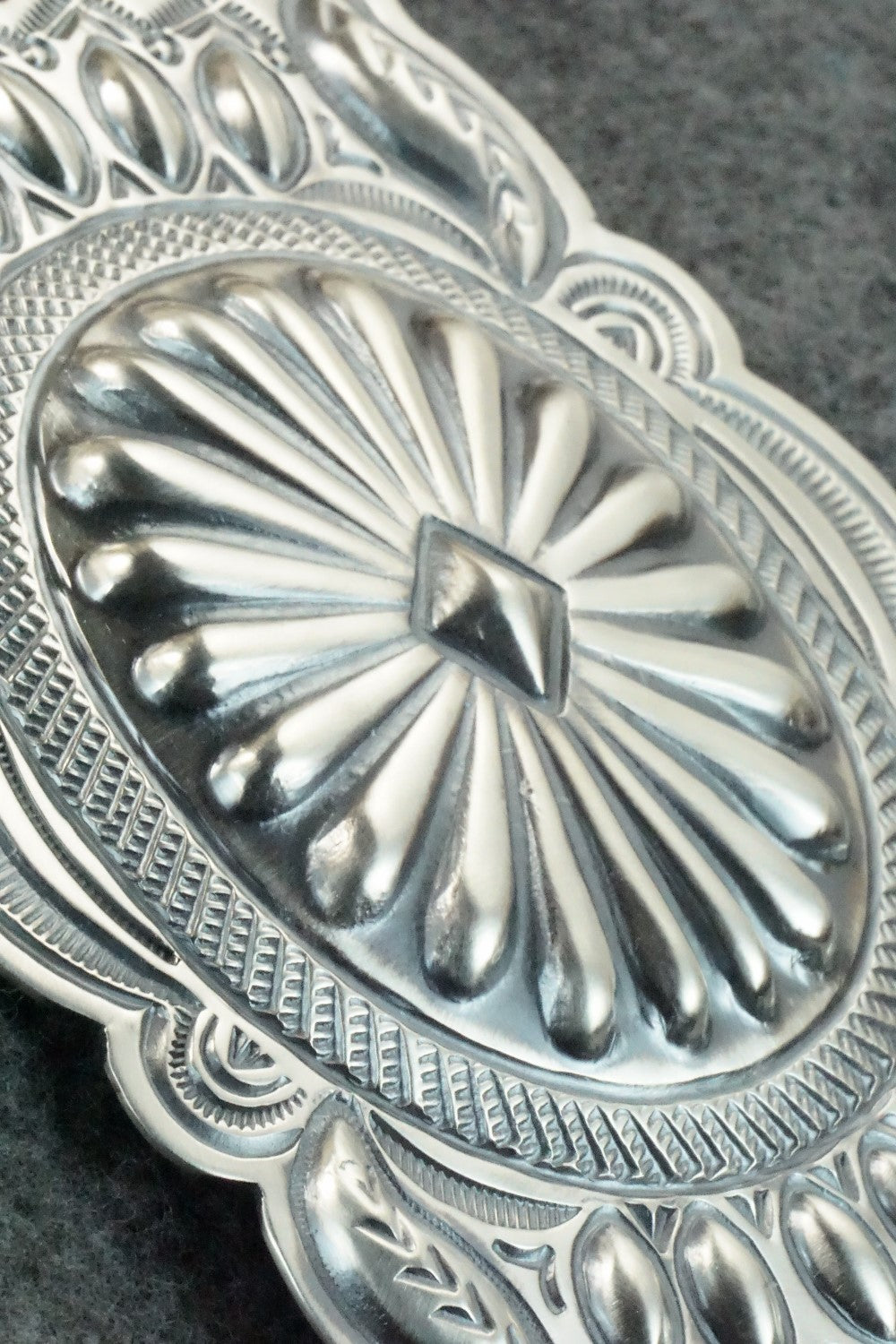 Sterling Silver Belt Buckle - Arnold Blackgoat