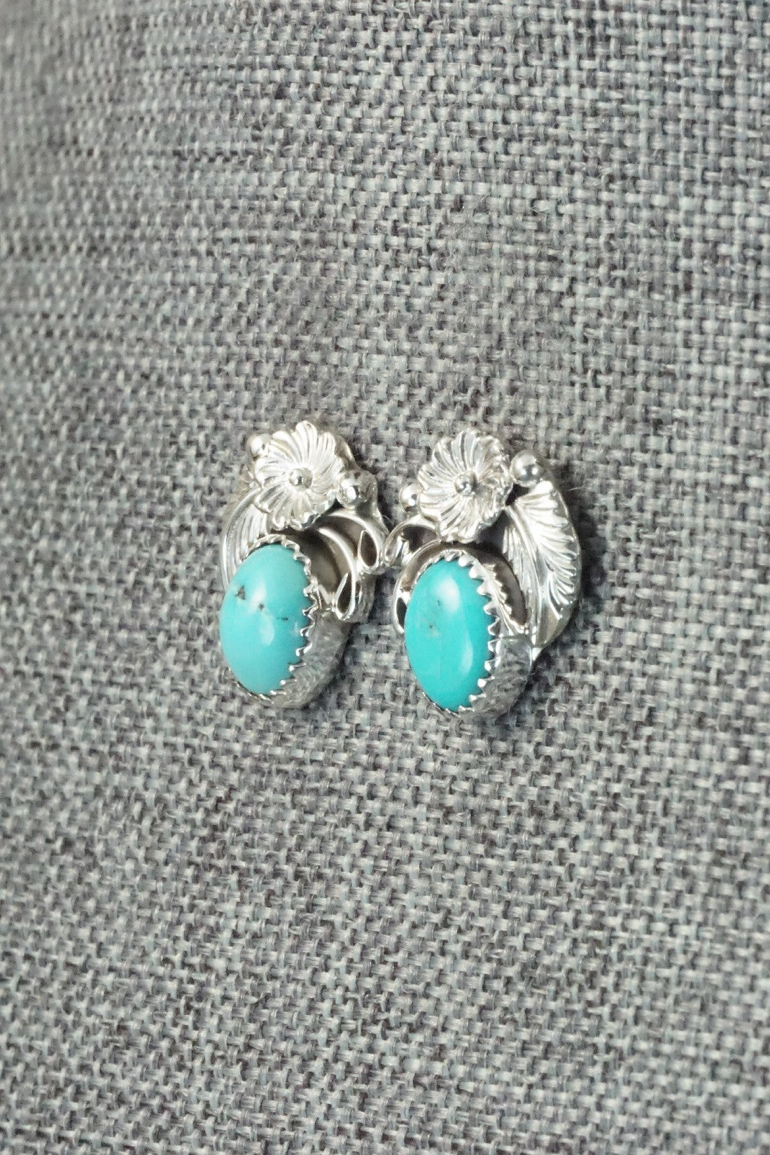 Turquoise & Sterling Silver Earrings - Rita Largo