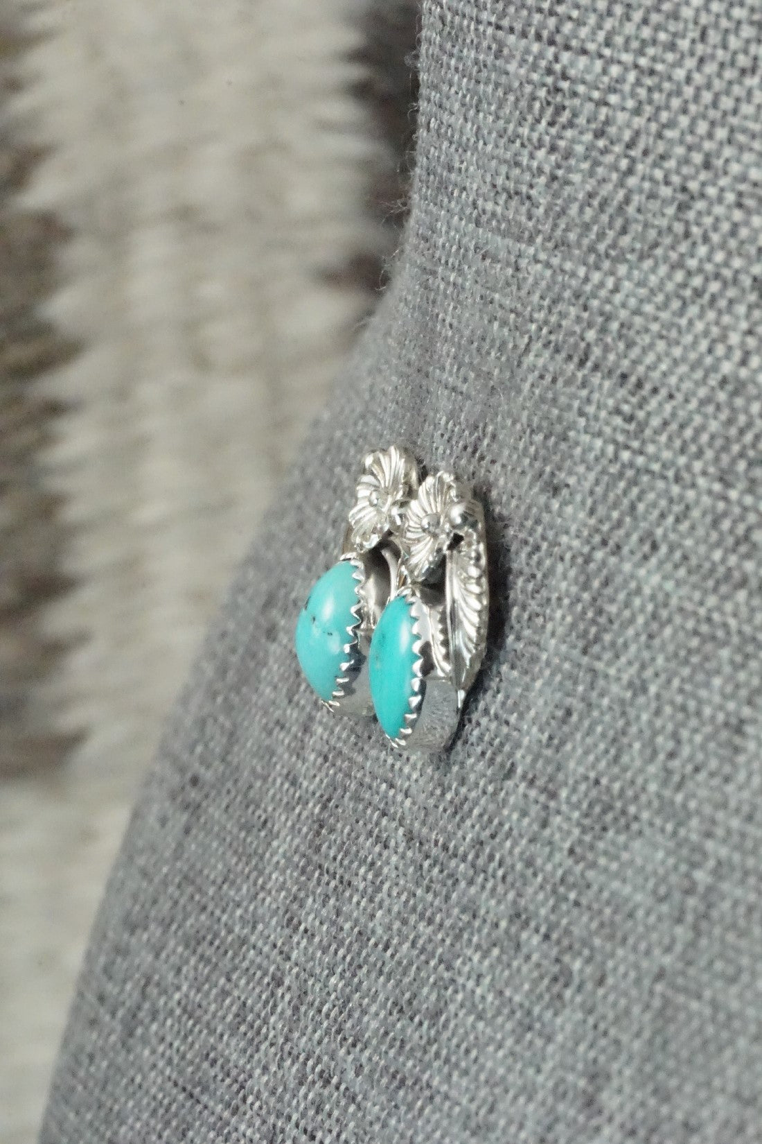 Turquoise & Sterling Silver Earrings - Rita Largo